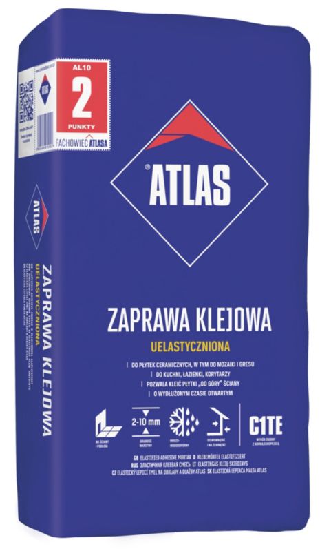 Zaprawa klejowa uelastyczniona Atlas 10 kg