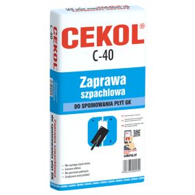 Zaprawa szpachlowa do spoinowania płyt g-k Cekol C-40 16 kg