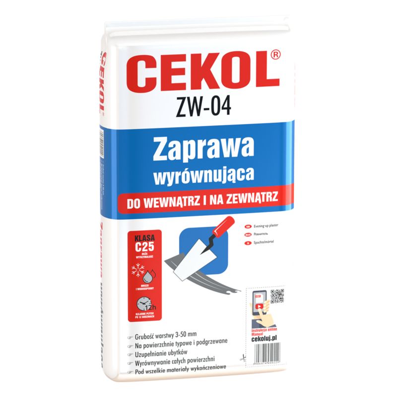 Zaprawa wyrównująca Cekol ZW-04 22 kg