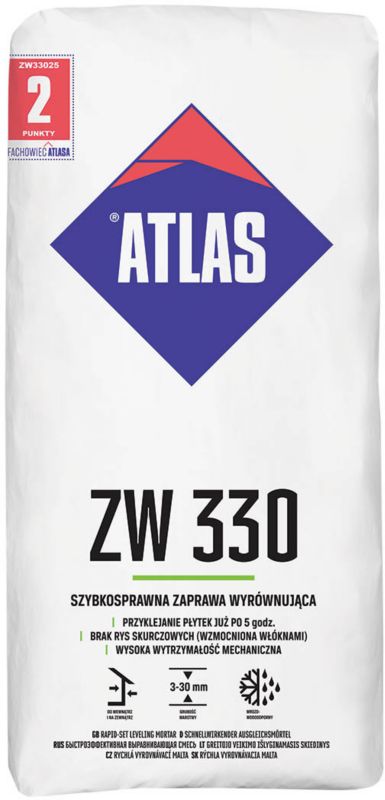 Zaprawa wyrównująca ZW 330 Atlas 25 kg