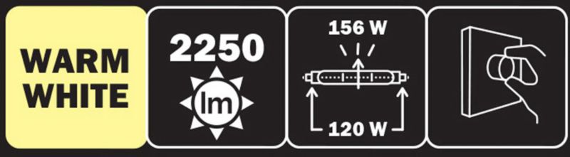 Żarnik halogenowy Diall R7s 120 W 2250 lm dł. 118 mm 3 szt.