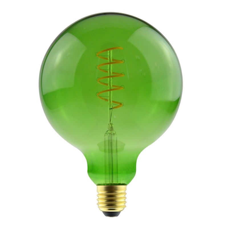 Żarówka dekoracyjna LED Diall G125 E27 130 lm 2600 K zielona