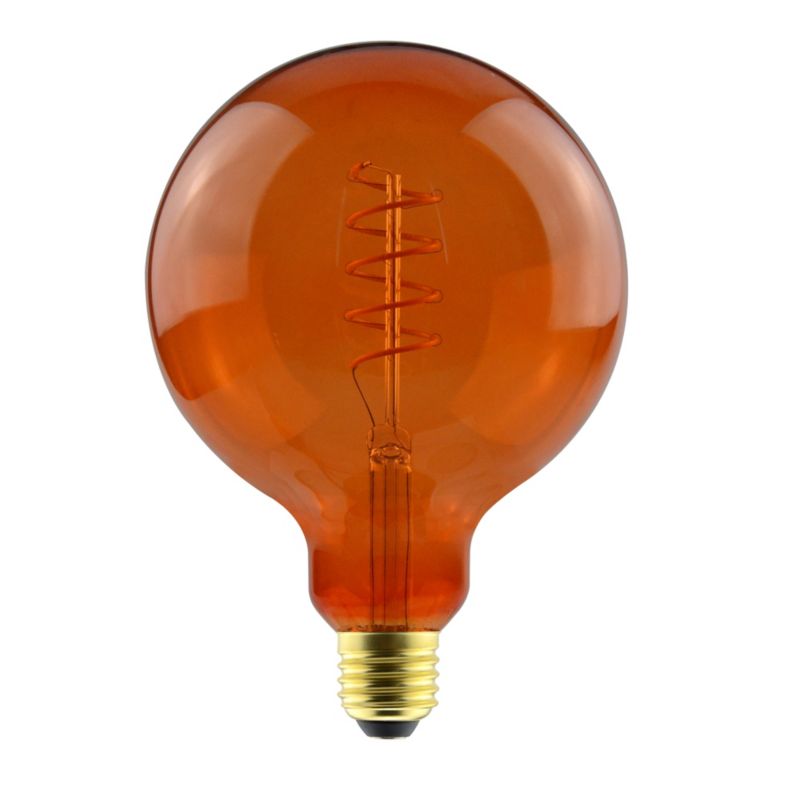 Żarówka dekoracyjna LED Diall G125 E27 260 lm 1500 K pomarańczowa