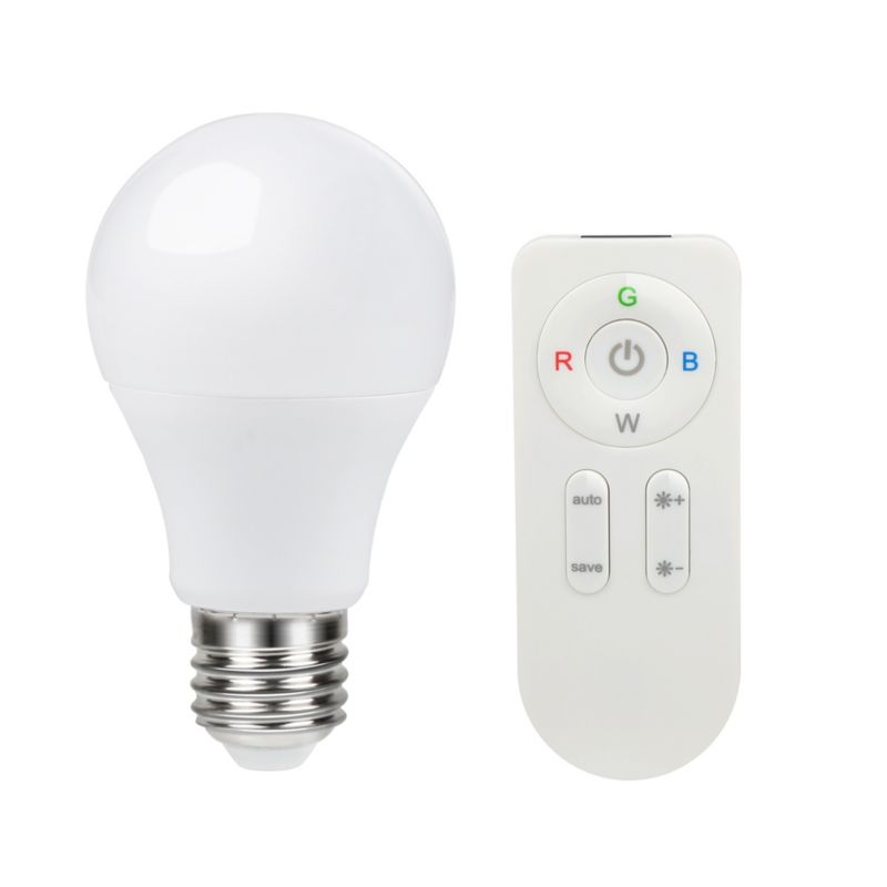 Żarówka LED Diall A60 E27 10 W 806 lm mleczna barwa ciepła/RGB