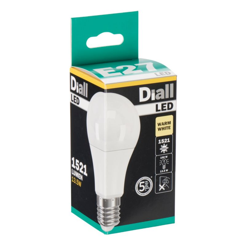 Żarówka LED Diall A60 E27 13,5 W 1521 lm mleczna barwa ciepła