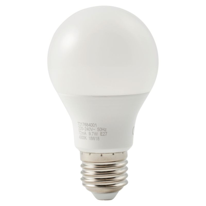 Żarówka LED Diall A60 E27 806 lm 4000 K 3 szt.