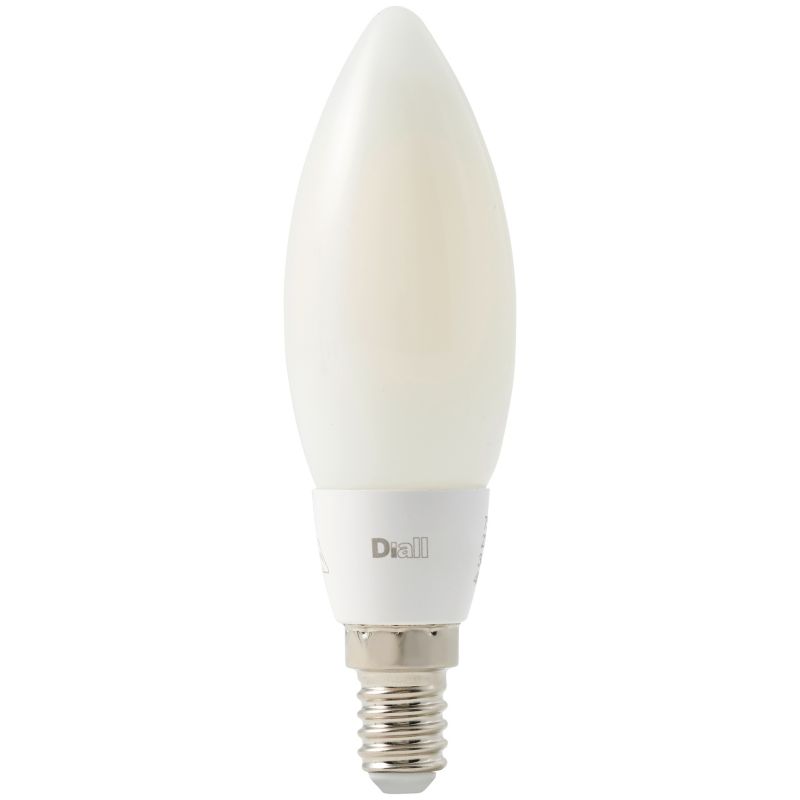 Żarówka LED Diall B35 E14 7,4 W 650 lm mleczna barwa neutralna DIM