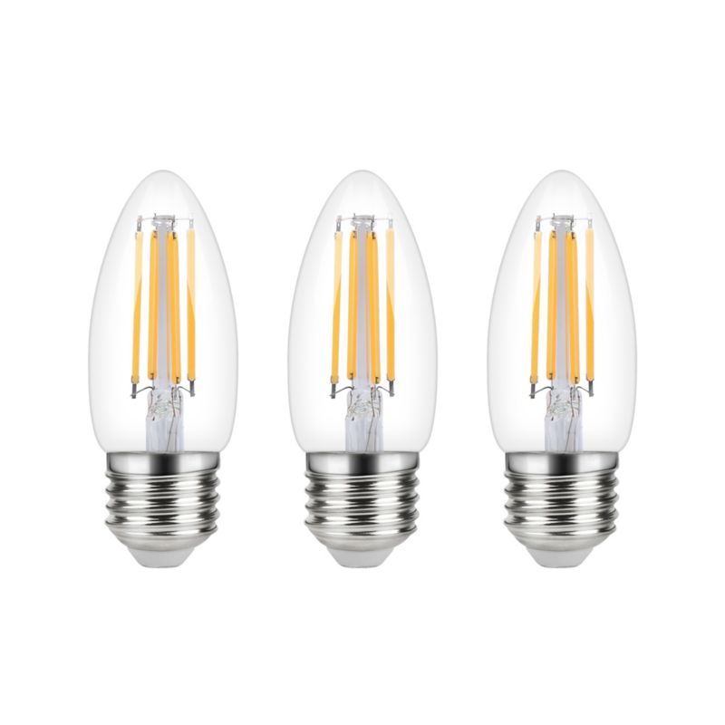 Żarówki LED Diall Filament C35 E27 470 lm 4000 K 3 szt.
