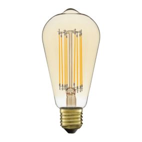 Żarówka LED Diall Filament ST64 E27 400 lm 1800 K amber