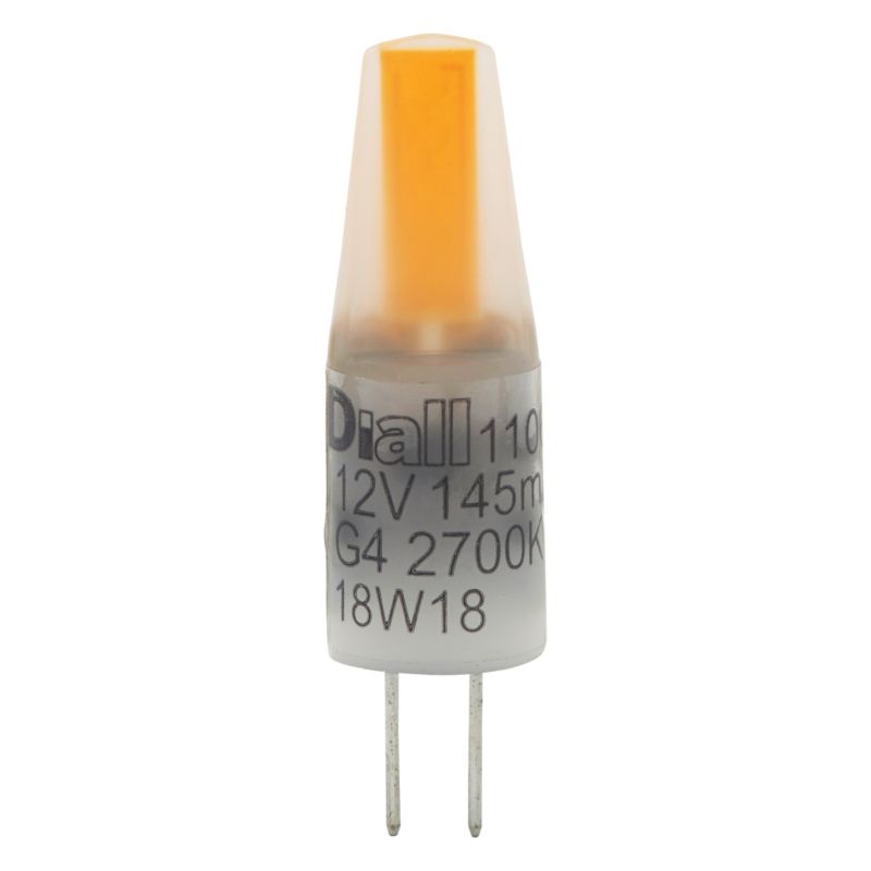 Żarówka LED Diall G4 1,2 W 100 lm przezroczysta barwa ciepła 2 szt.