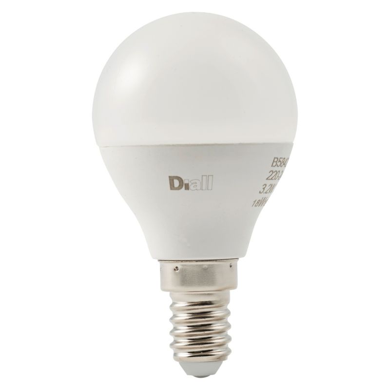 Żarówka LED Diall P45 E14 3,2 W 250 lm mleczna barwa ciepła