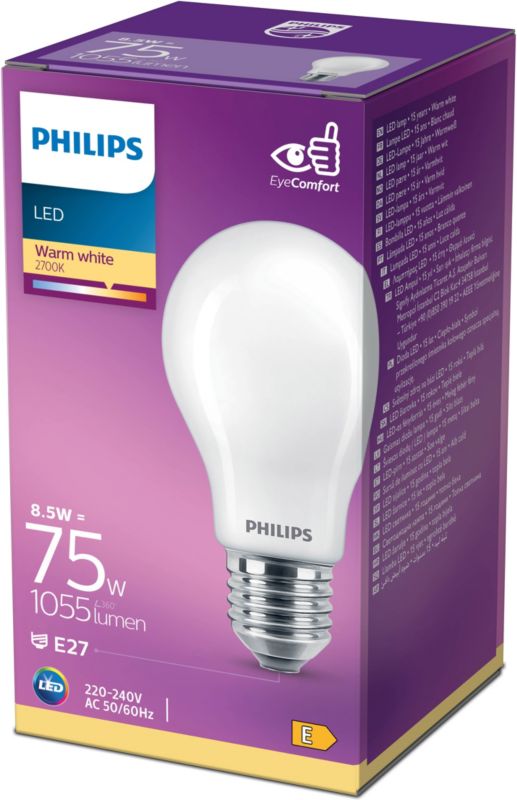 Żarówka LED Glass Philips A60 E27 1055 lm 2700 K