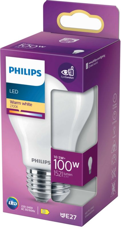 Żarówka LED Glass Philips A60 E27 1521 lm 2700 K
