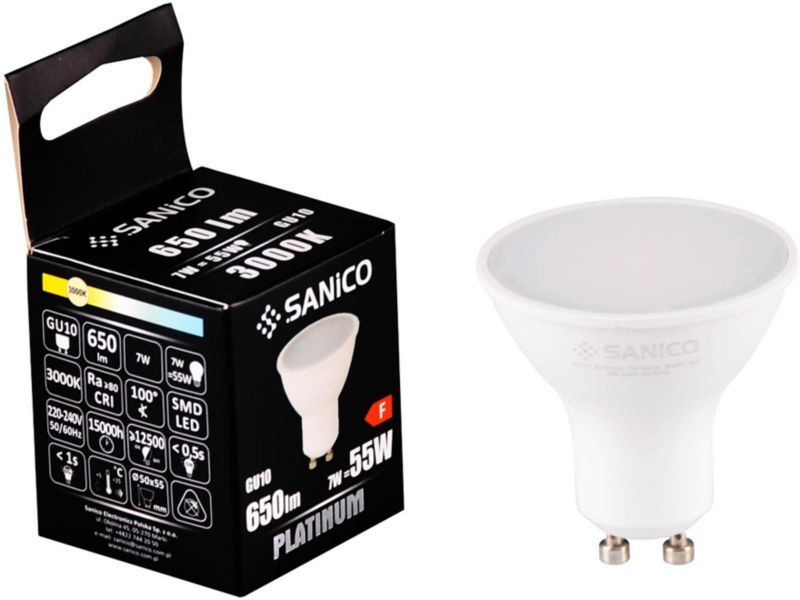 Żarówka LED GU10 650 lm 3000 K