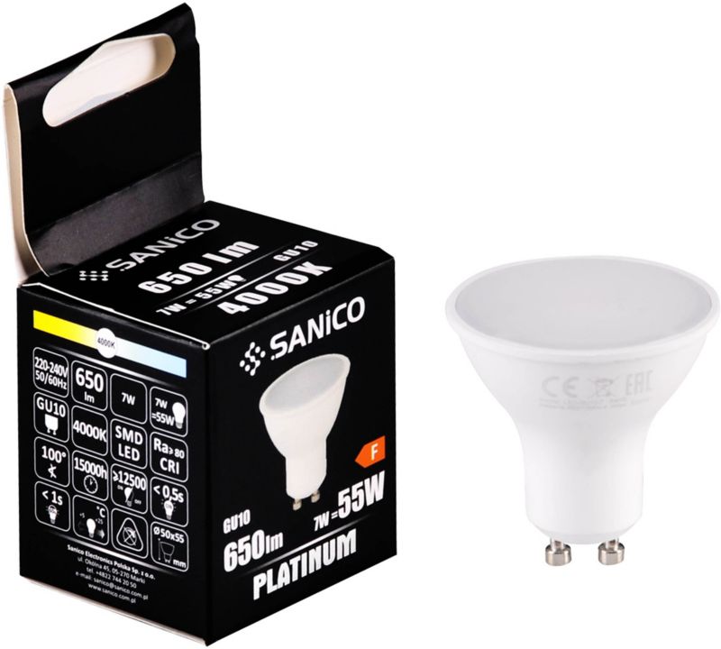 Żarówka LED GU10 650 lm 4000 K