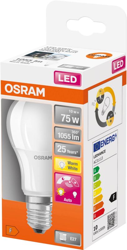 Żarówka LED Osram A75 E27 1055 lm 2700 K mleczna DIM