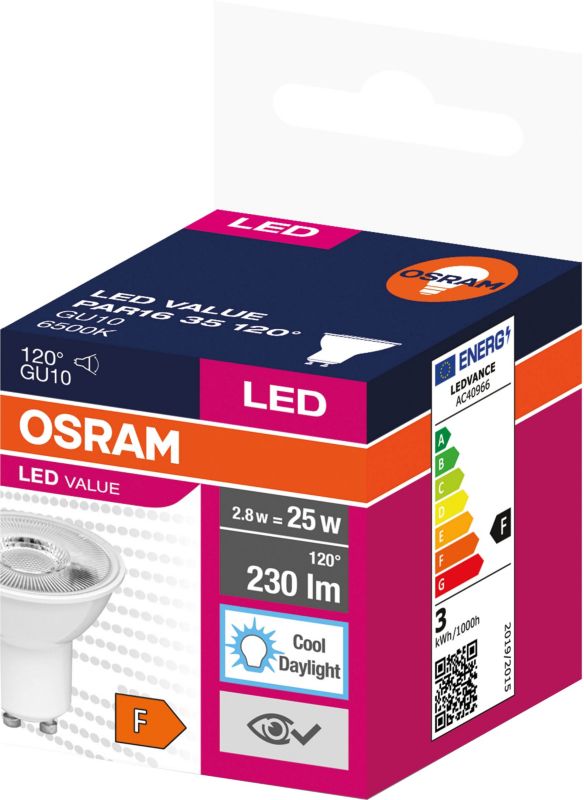 Żarówka LED Osram GU10 230 lm 6500 K 120°