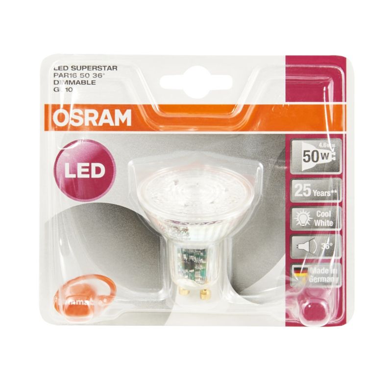 Żarówka LED Osram GU10 5,5 W 345 lm mleczna barwa zimna DIM