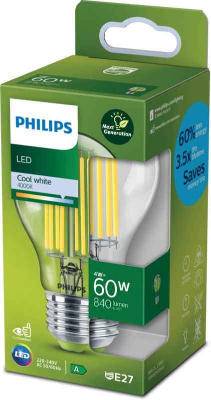 Żarówka LED Philips A60 E27 840 lm 4000 K