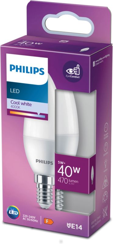 Żarówka LED Philips B35 E14 470 lm 4000 K
