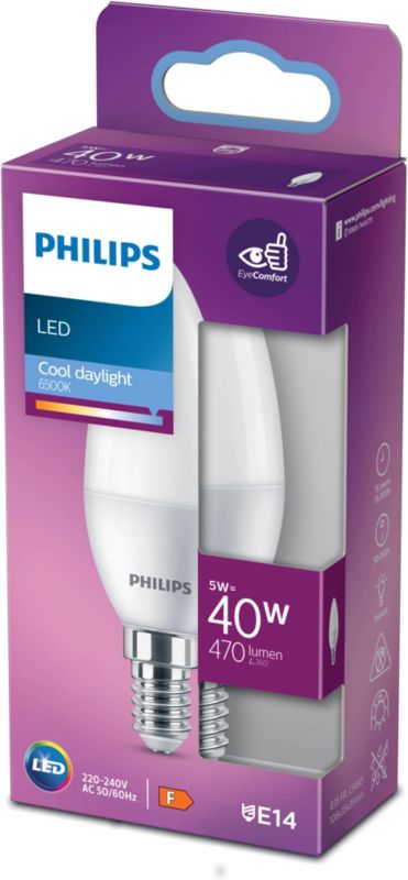 Żarówka LED Philips B35 E14 470 lm 6500 K