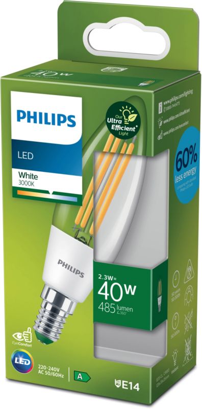 Żarówka LED Philips B35 E14 485 lm 3000 K