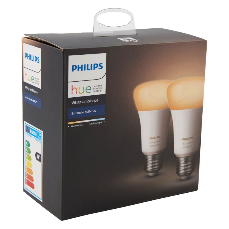 Żarówka LED Philips E27 9,5 W 806 lm mleczna barwa zimna/ciepła DIM 2 szt.