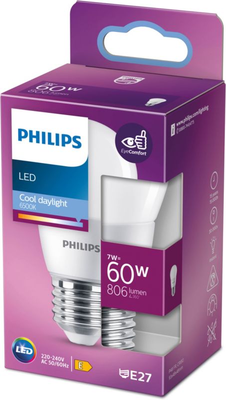 Żarówka LED Philips E27 P48 806 lm 6500 K