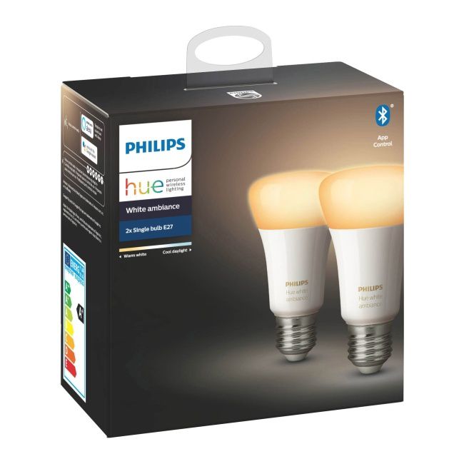 Żarówka LED Philips Hue White Ambiance 9,5 W E27 806 lm 2 szt.