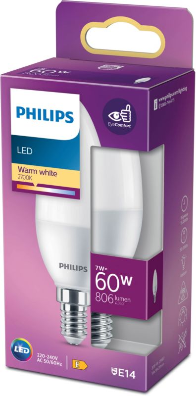 Żarówka LED Philips P38 E14 806 lm 2700 K