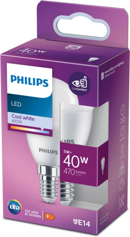 Żarówka LED Philips P45 E14 470 lm 4000 K