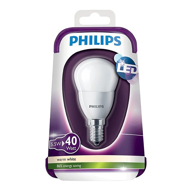 Żarówka LED Philips P45 E14 5,5 W 470 lm mleczna barwa ciepła