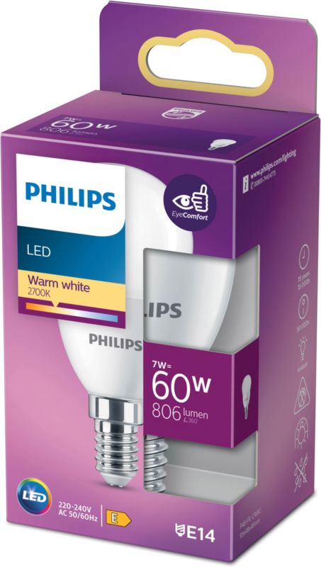 Żarówka LED Philips P48 E14 806 lm 2700 K