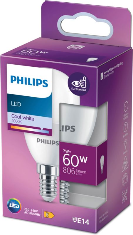 Żarówka LED Philips P48 E14 806 lm 4000 K