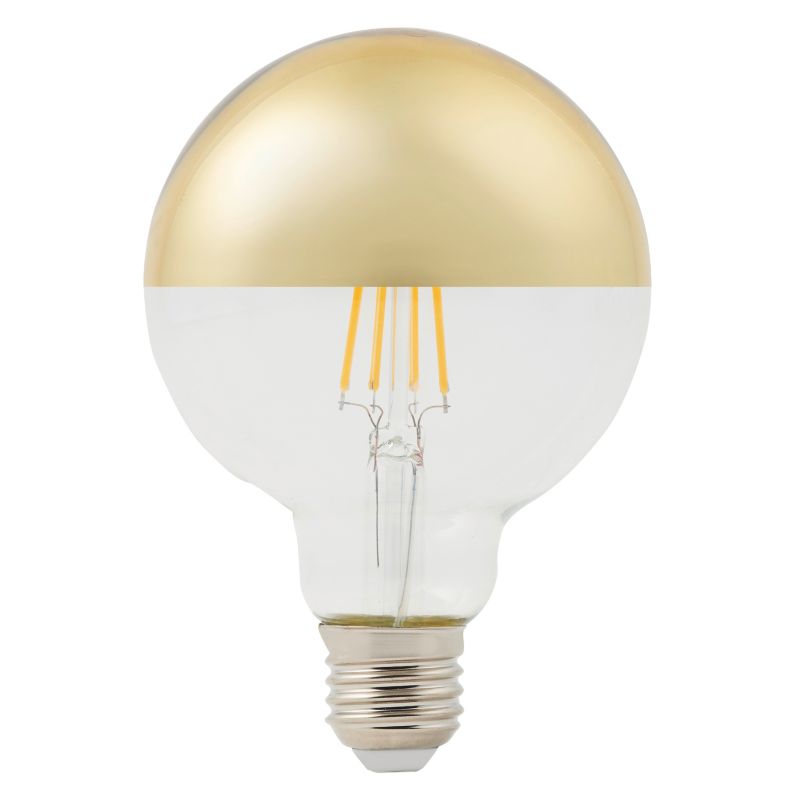 Żarówka lustrzana LED Diall G95 E27 5 W 470 lm przezroczysta barwa ciepła złota