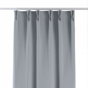 Zasłona na haczykach flex podwójnych Dekoria 130x260 cm jasny szary 1 szt.