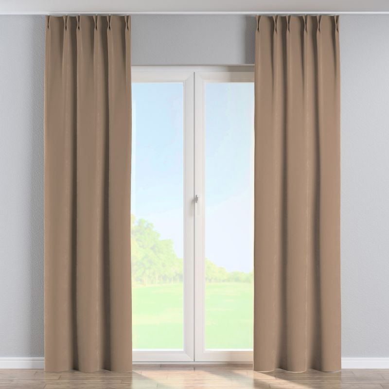 Zasłona na haczykach flex podwójnych Dekoria 140x260 cm beżowy 1 szt.