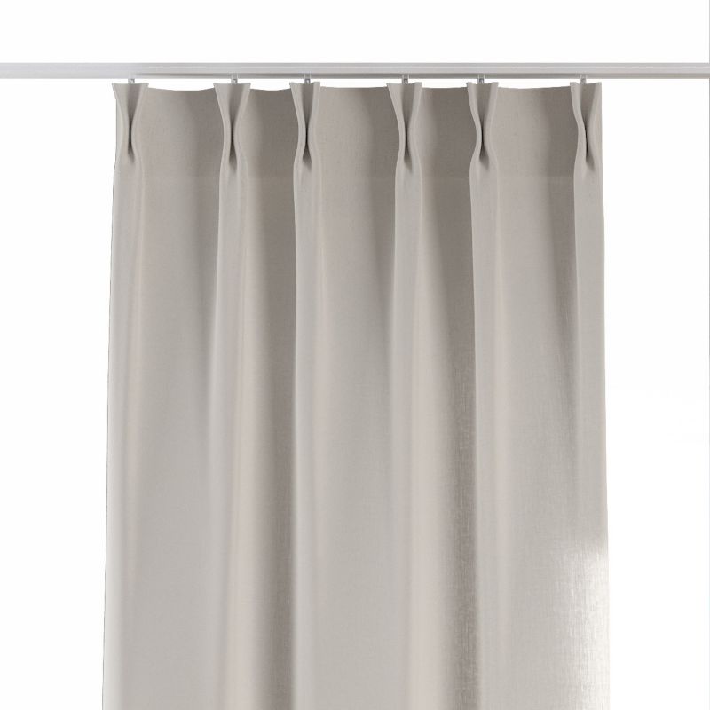 Zasłona na haczykach flex podwójnych Dekoria 140x260 cm ciepły biały 1 szt.