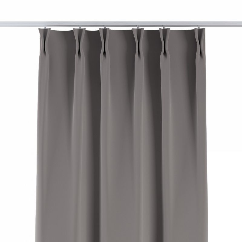 Zasłona na haczykach flex podwójnych Dekoria 140x260 cm gołębi szary 1 szt.