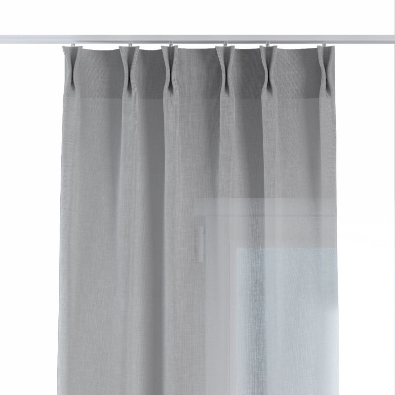 Zasłona na haczykach flex podwójnych Dekoria 140x260 cm gołębi szary 1 szt.