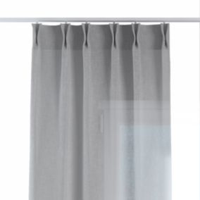 Zasłona na haczykach flex podwójnych Dekoria 140x260 cm gołębi szary 1 szt.