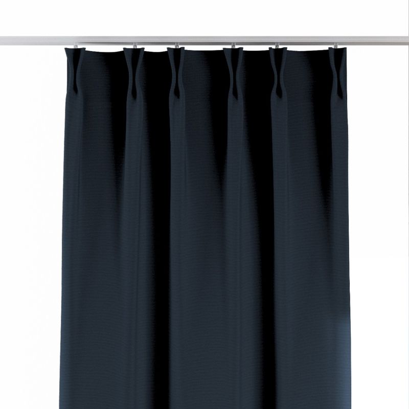 Zasłona na haczykach flex podwójnych Dekoria 140x260 cm granatowy 1 szt.