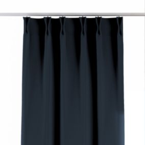 Zasłona na haczykach flex podwójnych Dekoria 140x260 cm granatowy 1 szt.