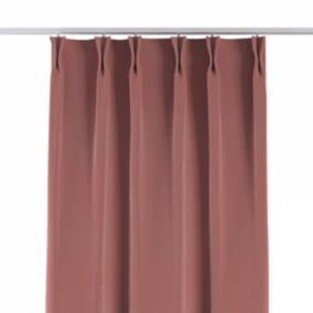 Zasłona na haczykach flex podwójnych Dekoria 140x260 cm koralowy róż 1 szt.