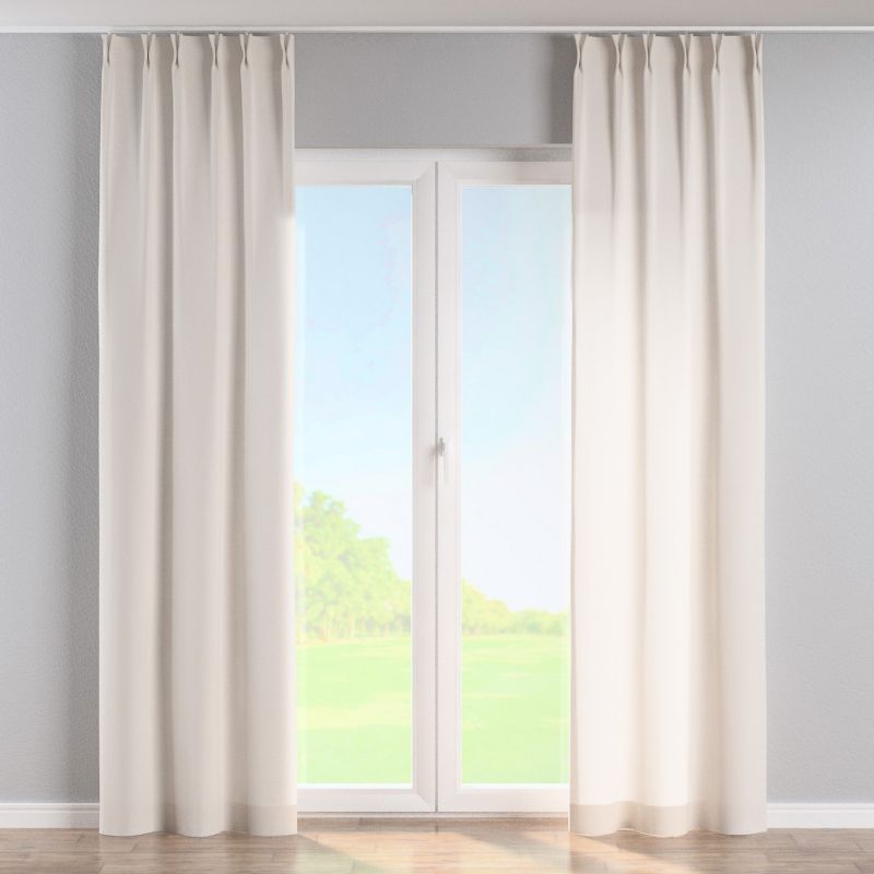 Zasłona na haczykach flex podwójnych Dekoria 140x260 cm śmietankowy biały 1 szt.