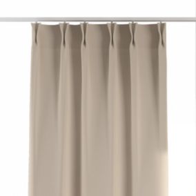 Zasłona na haczykach flex podwójnych Dekoria 140x260 cm naturalny len 1 szt.