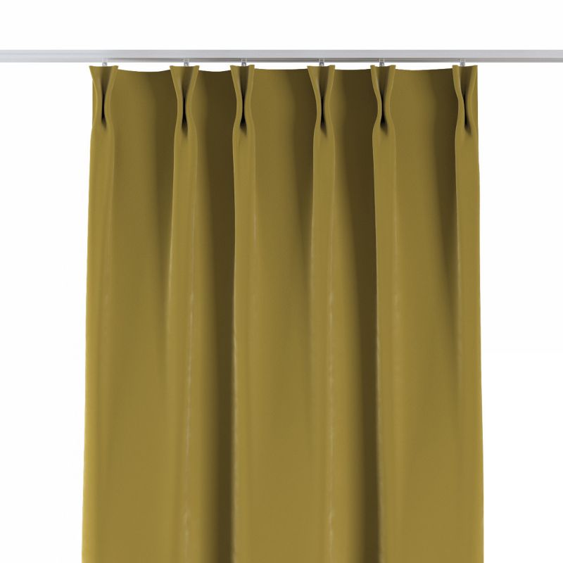 Zasłona na haczykach flex podwójnych Dekoria 140x260 cm oliwkowy zielony 1 szt.