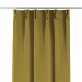 Zasłona na haczykach flex podwójnych Dekoria 140x260 cm oliwkowy zielony 1 szt.