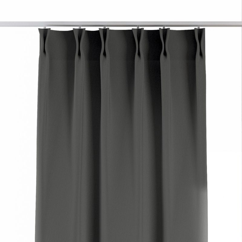 Zasłona na haczykach flex podwójnych Dekoria 140x260 cm szary 1 szt.