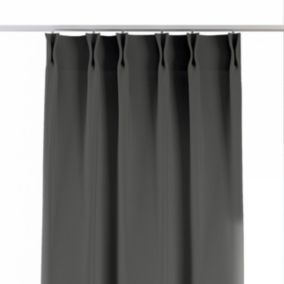 Zasłona na haczykach flex podwójnych Dekoria 140x260 cm szary 1 szt.